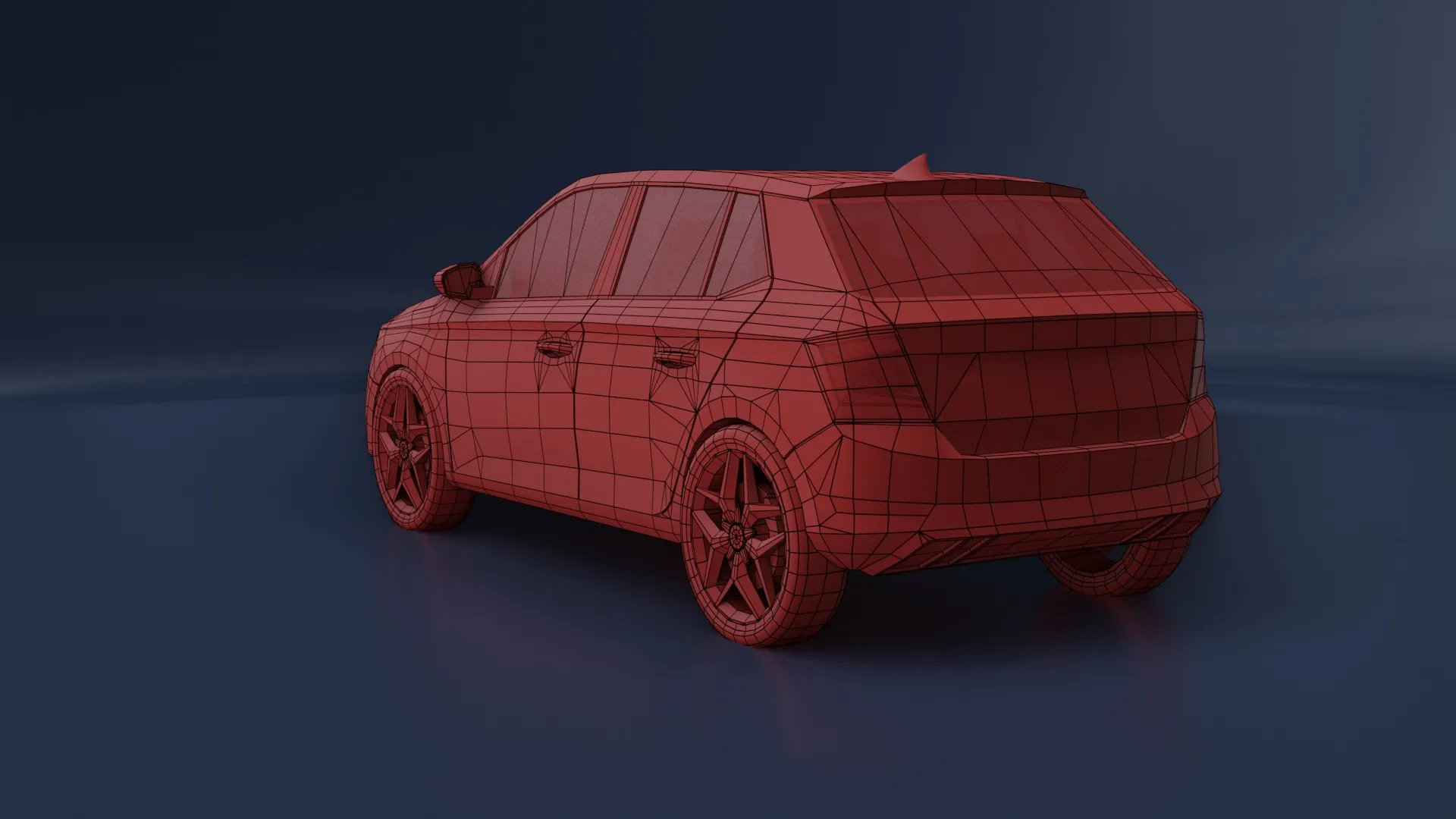 VR Cars — img back wire fabia