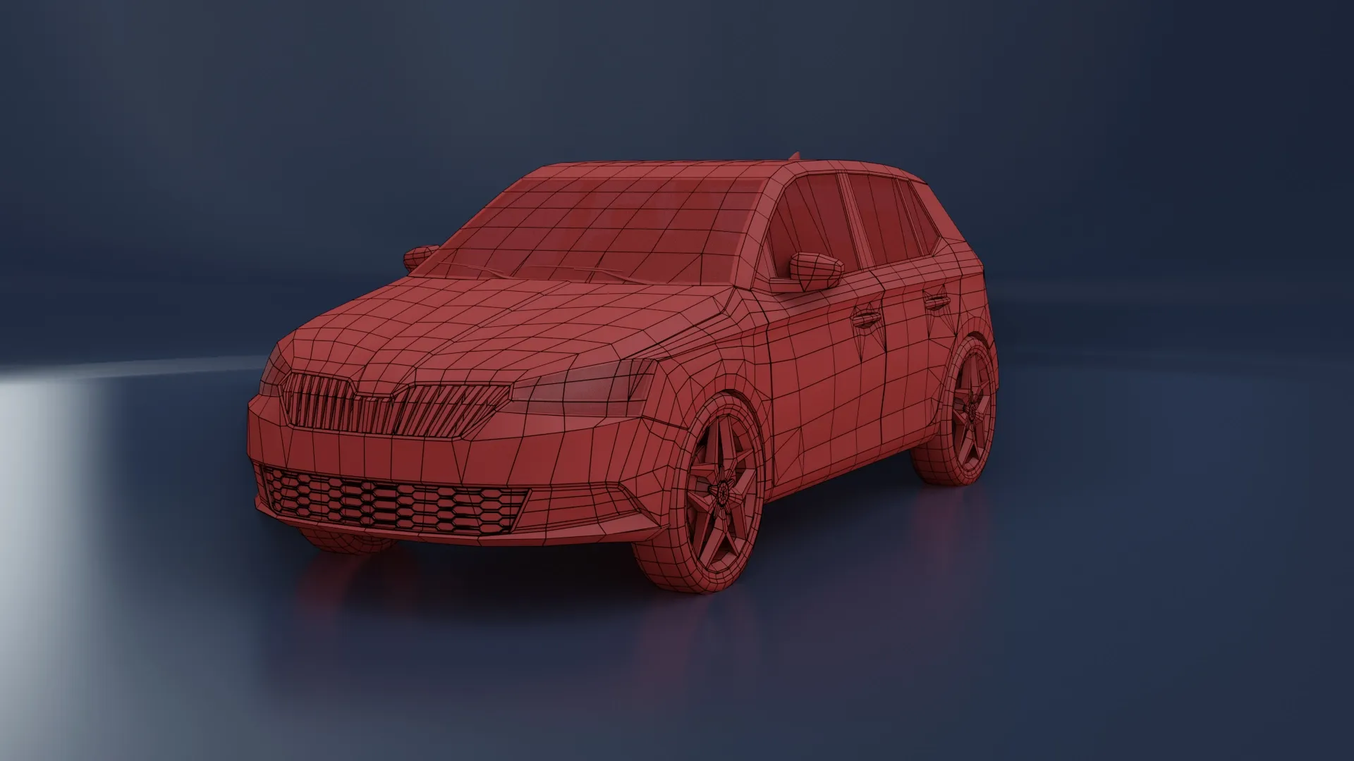 VR Cars — img front wire fabia
