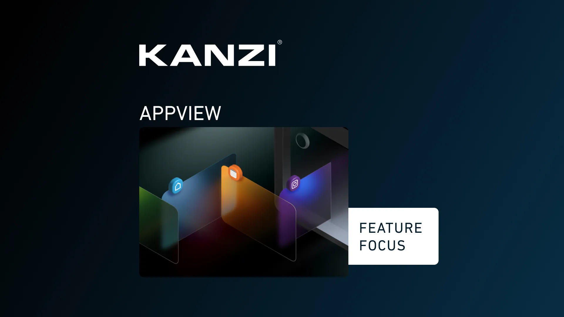 Rightware marketing assets — kanziappview feature focus hero image